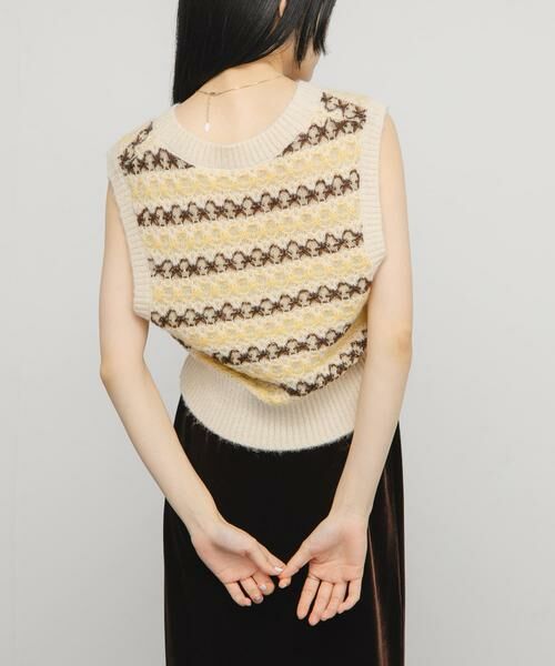KBF / ケービーエフ ベスト | シアージャガードニットベスト | 詳細25