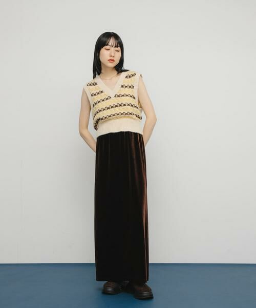 KBF / ケービーエフ ベスト | シアージャガードニットベスト | 詳細26