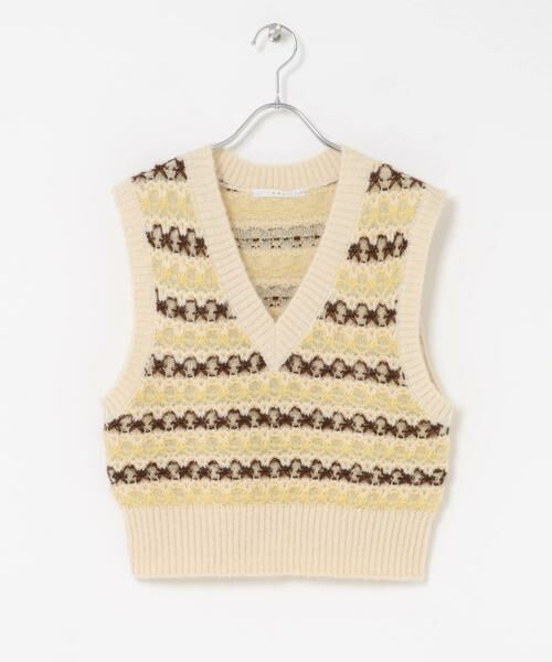 KBF / ケービーエフ ベスト | シアージャガードニットベスト | 詳細29