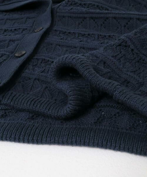 KBF / ケービーエフ カーディガン・ボレロ | 透かし編みキーネックカーディガン | 詳細12