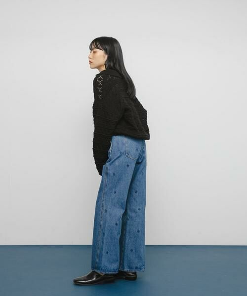 KBF / ケービーエフ カーディガン・ボレロ | 透かし編みキーネックカーディガン | 詳細28