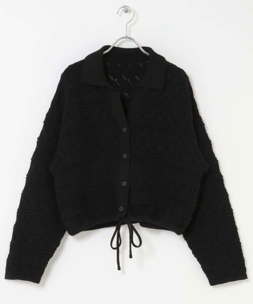 KBF / ケービーエフ カーディガン・ボレロ | 透かし編みキーネックカーディガン | 詳細30