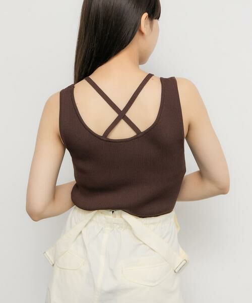 KBF / ケービーエフ タンクトップ | BACKクロスニットタンク | 詳細2