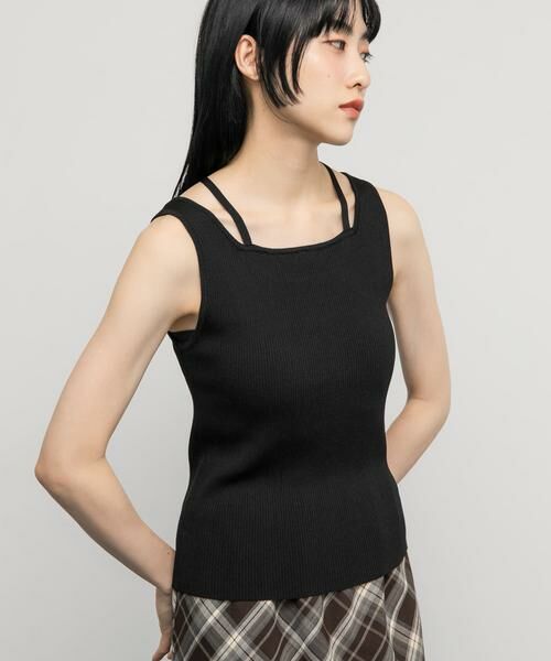 KBF / ケービーエフ タンクトップ | BACKクロスニットタンク | 詳細12
