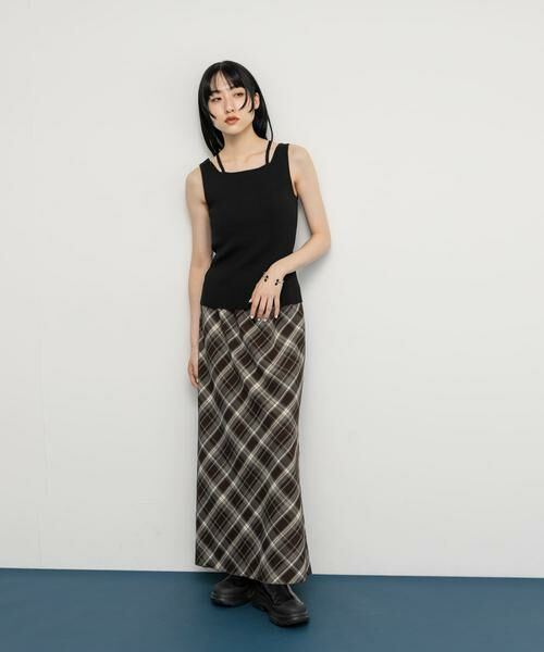 KBF / ケービーエフ タンクトップ | BACKクロスニットタンク | 詳細14