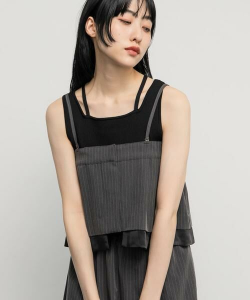 KBF / ケービーエフ タンクトップ | BACKクロスニットタンク | 詳細17