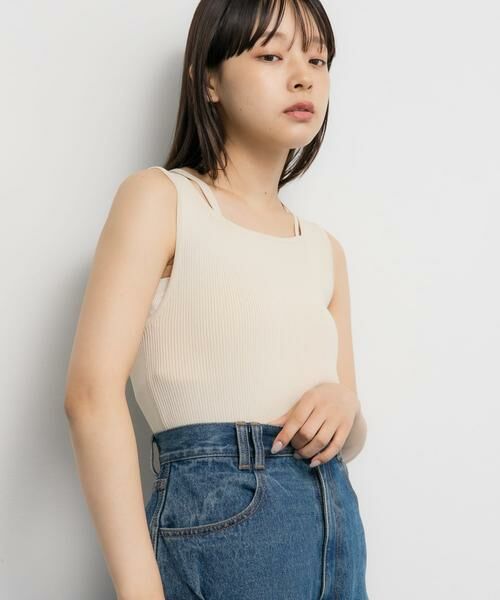 KBF / ケービーエフ タンクトップ | BACKクロスニットタンク | 詳細21