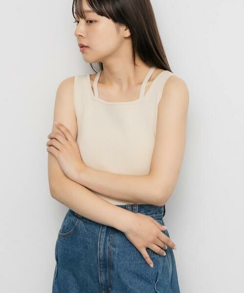KBF / ケービーエフ タンクトップ | BACKクロスニットタンク | 詳細22