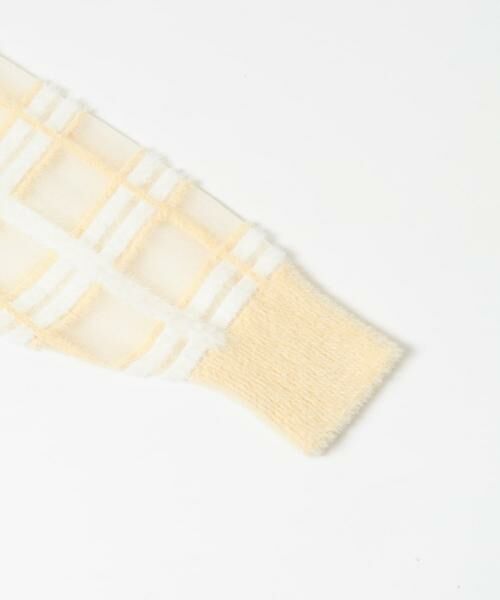 KBF / ケービーエフ ニット・セーター | シアーチェックフェザーニット | 詳細16