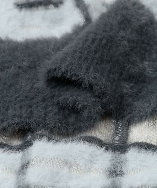 KBF / ケービーエフ ニット・セーター | シアーチェックフェザーニット | 詳細29