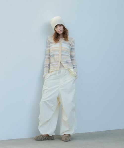 KBF / ケービーエフ ニット・セーター | シアーボーダーフェザーニット | 詳細16