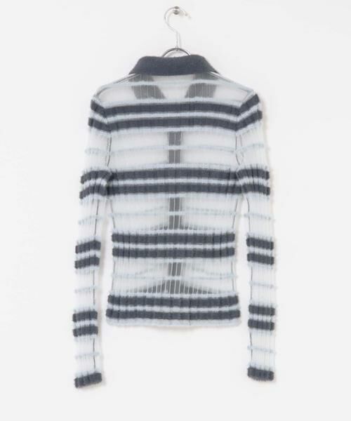 KBF / ケービーエフ ニット・セーター | シアーボーダーフェザーニット | 詳細28
