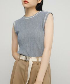 KBF / ケービーエフ ニット・セーター | スリーブレスリンクスニット