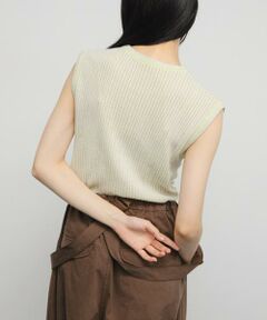 KBF / ケービーエフ ニット・セーター | スリーブレスリンクスニット
