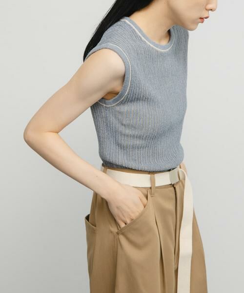 KBF / ケービーエフ ニット・セーター | スリーブレスリンクスニット | 詳細1