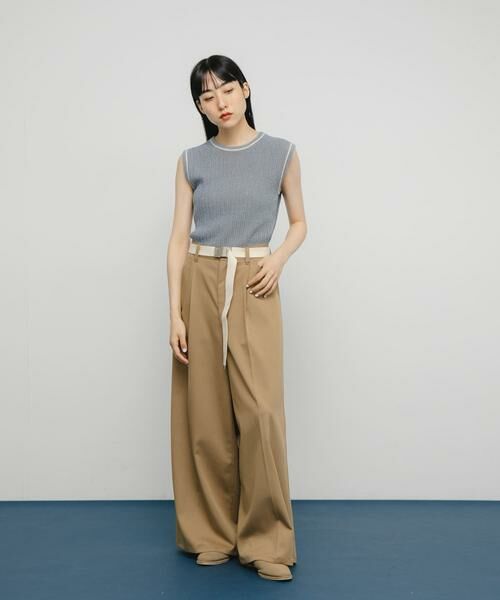 KBF / ケービーエフ ニット・セーター | スリーブレスリンクスニット | 詳細3