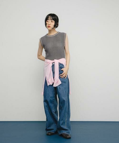 KBF / ケービーエフ ニット・セーター | スリーブレスリンクスニット | 詳細21