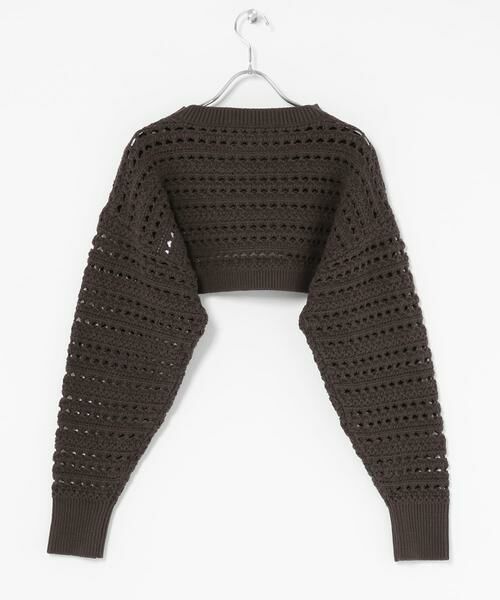 KBF / ケービーエフ ニット・セーター | 透かし編みニットボレロ | 詳細10
