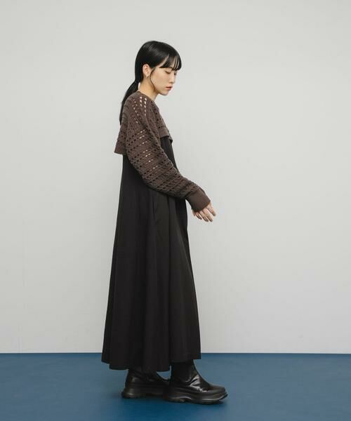 KBF / ケービーエフ ニット・セーター | 透かし編みニットボレロ | 詳細7