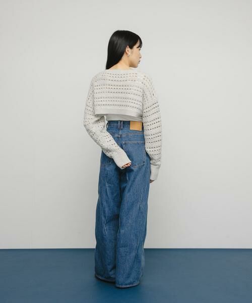 KBF / ケービーエフ ニット・セーター | 透かし編みニットボレロ | 詳細20