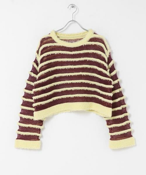 KBF / ケービーエフ ニット・セーター | シアーボーダーニット | 詳細8