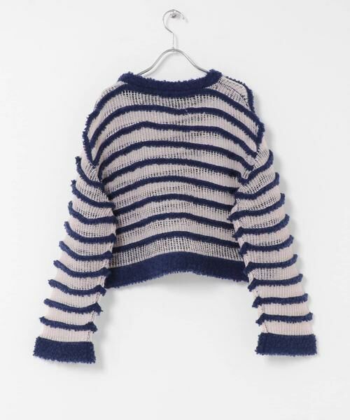 KBF / ケービーエフ ニット・セーター | シアーボーダーニット | 詳細17