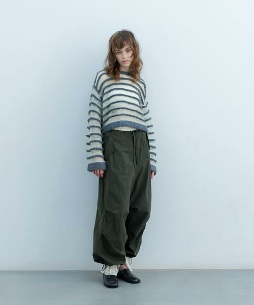 KBF / ケービーエフ ニット・セーター | シアーボーダーニット | 詳細26