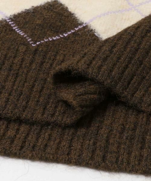 KBF / ケービーエフ ベスト | アーガイルニットベスト | 詳細10