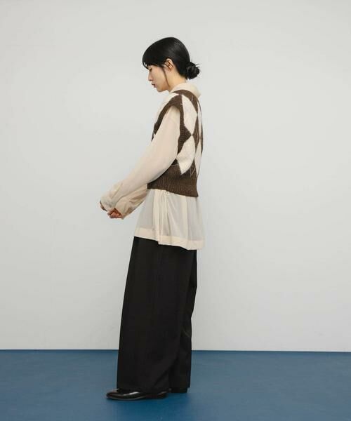 KBF / ケービーエフ ベスト | アーガイルニットベスト | 詳細6