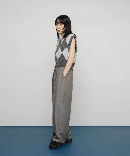 KBF / ケービーエフ ベスト | アーガイルニットベスト | 詳細15