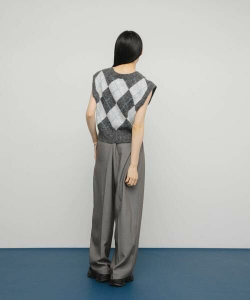 KBF / ケービーエフ ベスト | アーガイルニットベスト | 詳細16