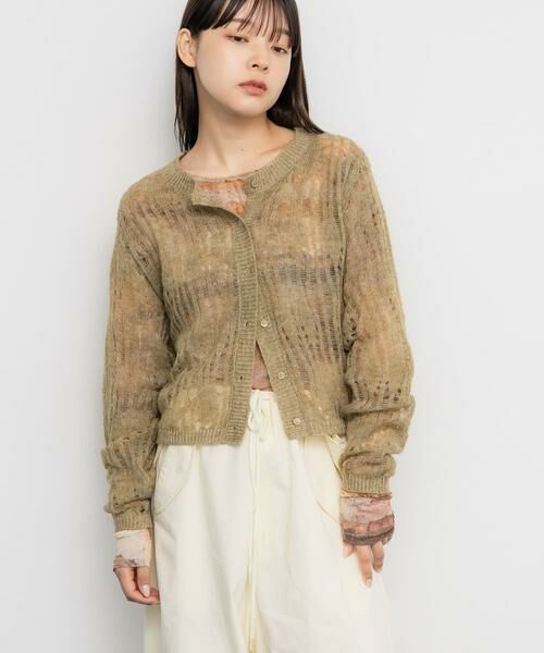 KBF / ケービーエフ カーディガン・ボレロ | ニットカーディガンSETシアートップス | 詳細12