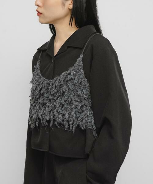 KBF / ケービーエフ その他トップス | マイクロフリンジブラ | 詳細3