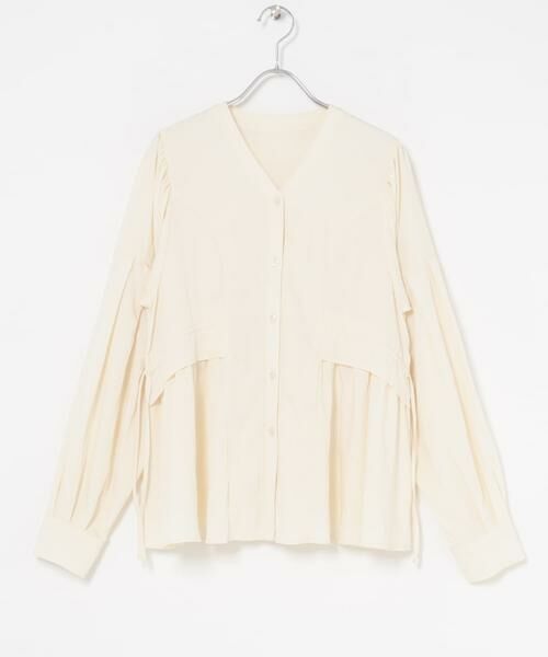 KBF / ケービーエフ シャツ・ブラウス | Vネックボリュームブラウス | 詳細8