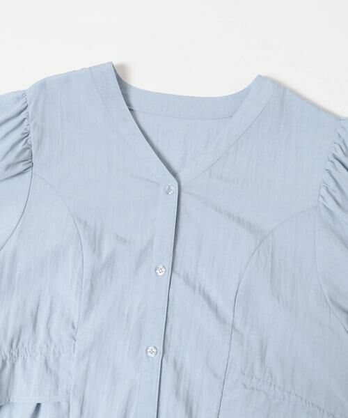 KBF / ケービーエフ シャツ・ブラウス | Vネックボリュームブラウス | 詳細18