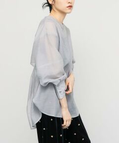 KBF / ケービーエフ シャツ・ブラウス | バックデザインシアーブラウス