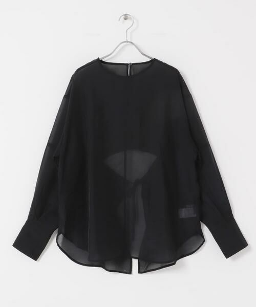 KBF / ケービーエフ シャツ・ブラウス | バックデザインシアーブラウス | 詳細15