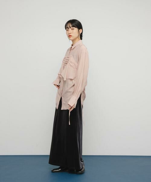 KBF / ケービーエフ シャツ・ブラウス | ビスチェSETドロストシャツ | 詳細6