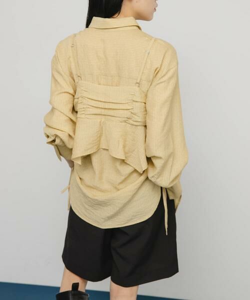 KBF / ケービーエフ シャツ・ブラウス | ビスチェSETドロストシャツ | 詳細26