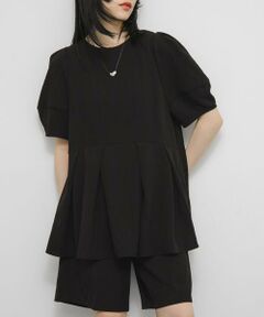 KBF / ケービーエフ シャツ・ブラウス | ボリュームスリーブペプラムトップス