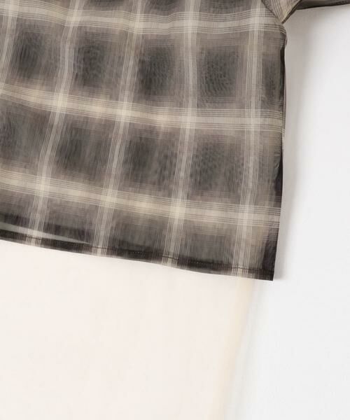 KBF / ケービーエフ シャツ・ブラウス | チュールレイヤードシャツ | 詳細15