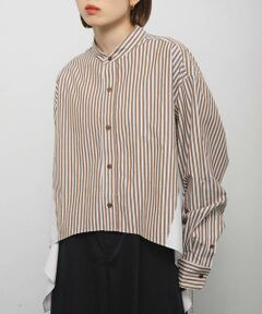 KBF / ケービーエフ シャツ・ブラウス | バックフレアショートシャツ