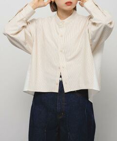 KBF / ケービーエフ シャツ・ブラウス | バックフレアショートシャツ