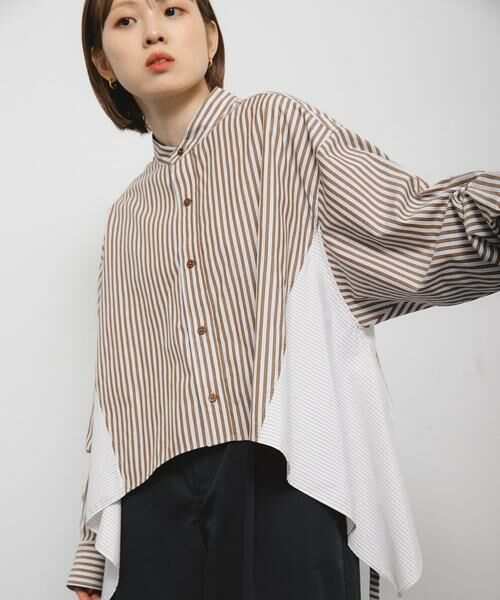 KBF / ケービーエフ シャツ・ブラウス | バックフレアショートシャツ | 詳細1