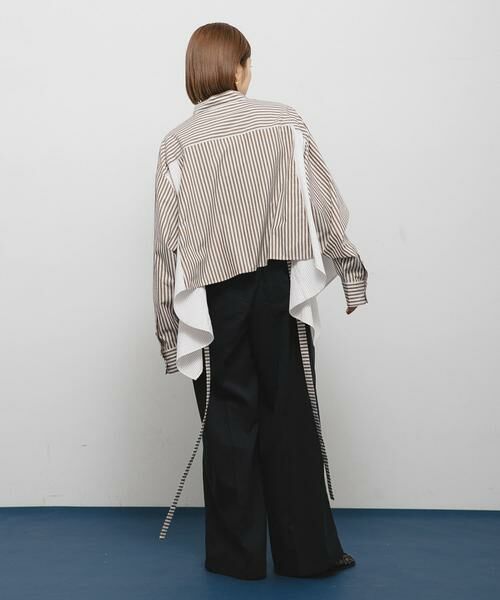 KBF / ケービーエフ シャツ・ブラウス | バックフレアショートシャツ | 詳細5