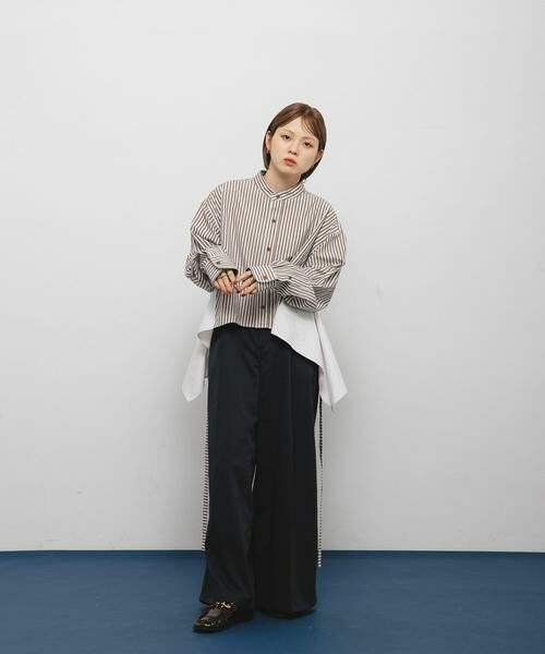 KBF / ケービーエフ シャツ・ブラウス | バックフレアショートシャツ | 詳細6