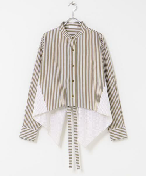 KBF / ケービーエフ シャツ・ブラウス | バックフレアショートシャツ | 詳細7