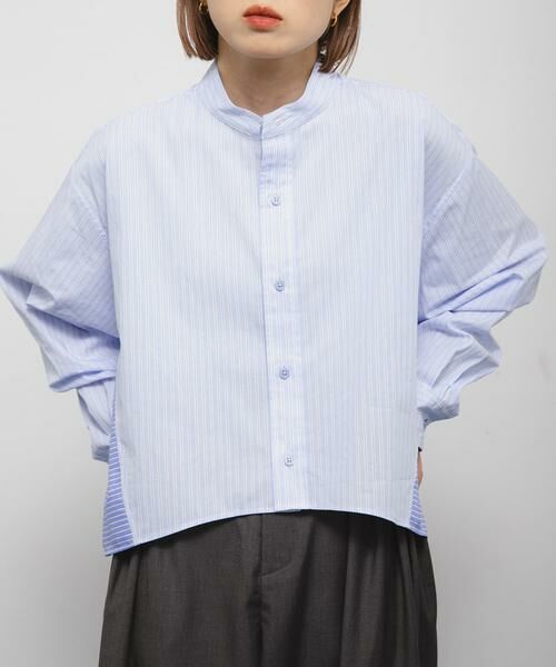 KBF / ケービーエフ シャツ・ブラウス | バックフレアショートシャツ | 詳細9