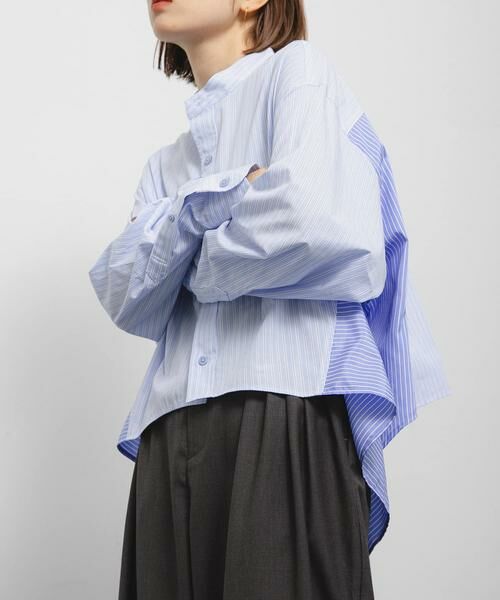 KBF / ケービーエフ シャツ・ブラウス | バックフレアショートシャツ | 詳細10