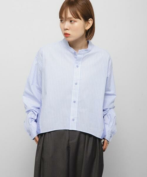 KBF / ケービーエフ シャツ・ブラウス | バックフレアショートシャツ | 詳細11